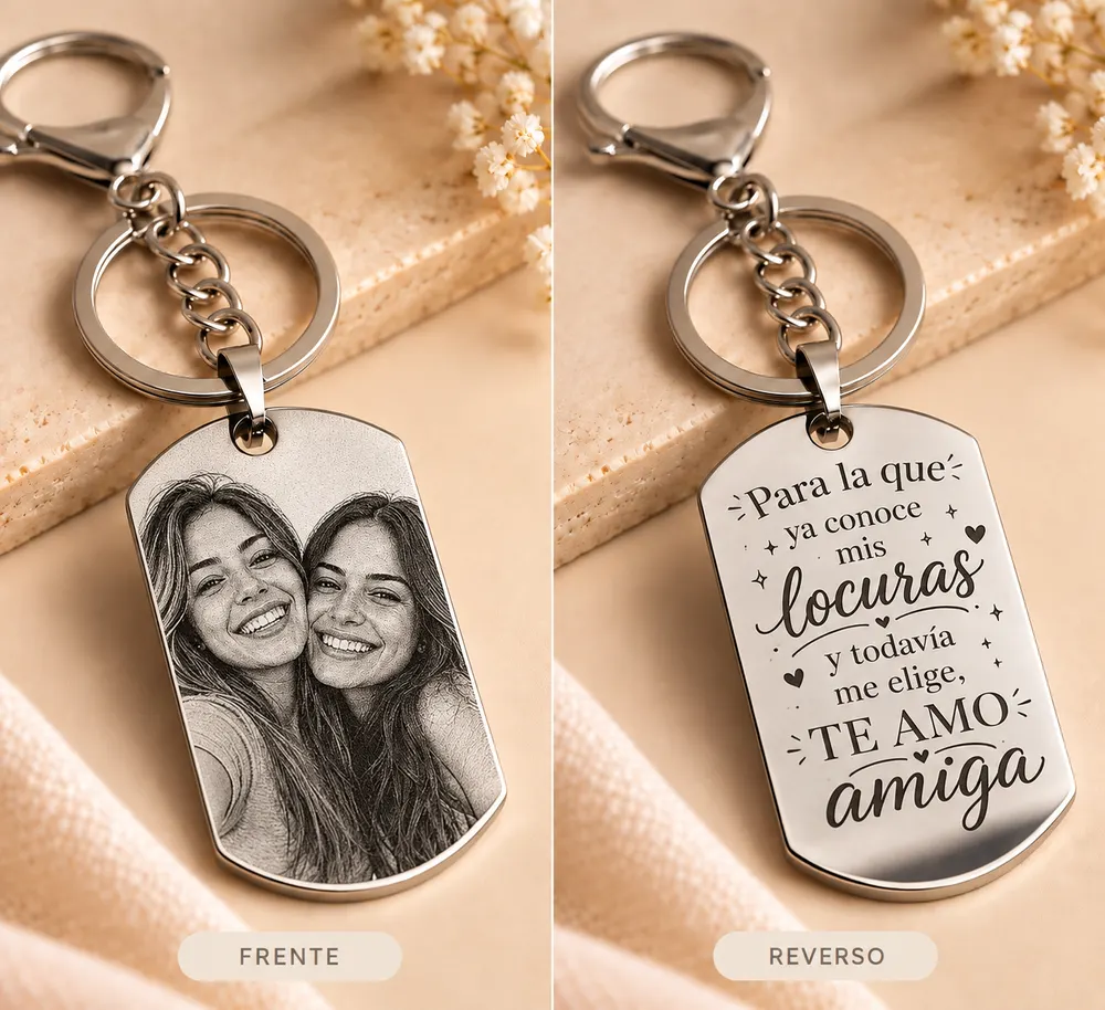 Llavero grabado para amiga